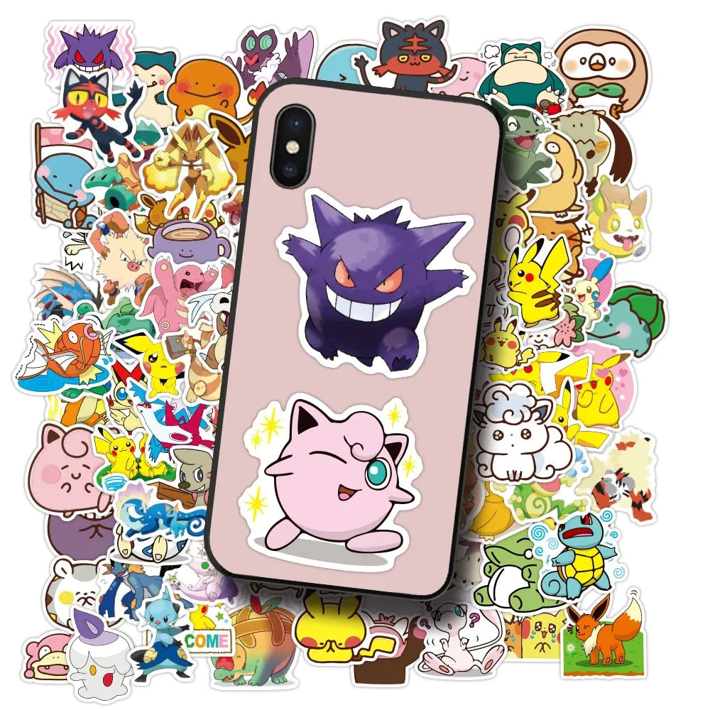 50/100Pcs Pokemon Stickers Kawaii