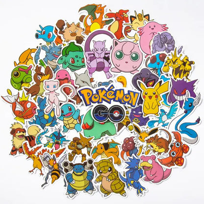 50/100Pcs Pokemon Stickers Kawaii