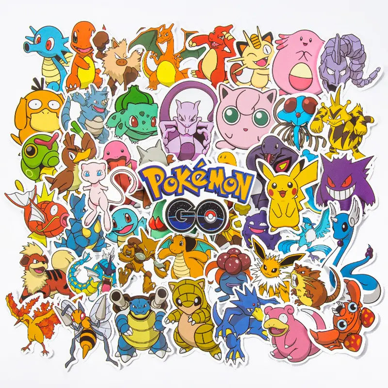 50/100Pcs Pokemon Stickers Kawaii