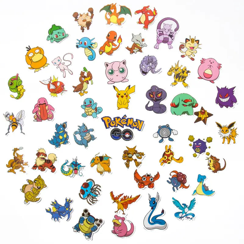 50/100Pcs Pokemon Stickers Kawaii